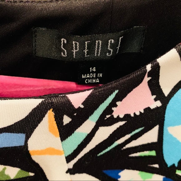 💐Spense Multicolor Floral Skater Dress - Picture 3 of 5